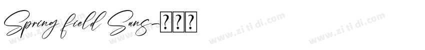 Spring field Sans字体转换
